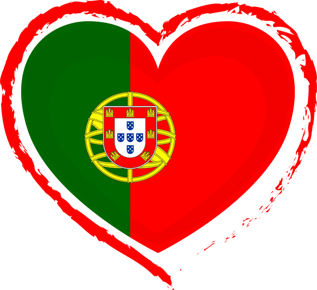 Portugal Flag Heart